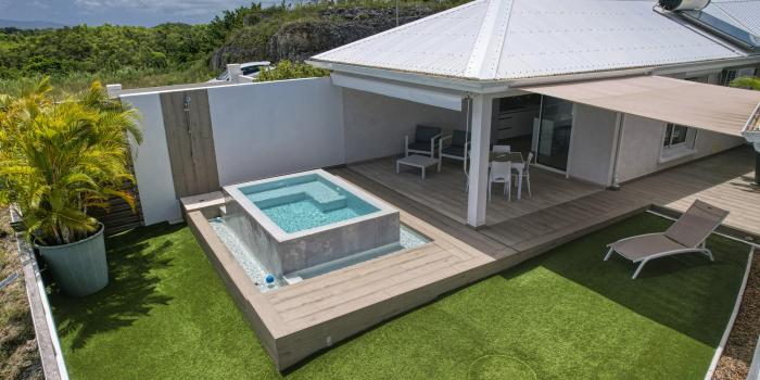 1.Location villa 1 chambre picine Le Gosier Guadeloupe
